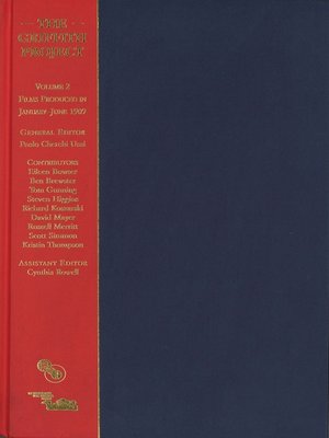 cover image of The Griffith Project, Volume 2